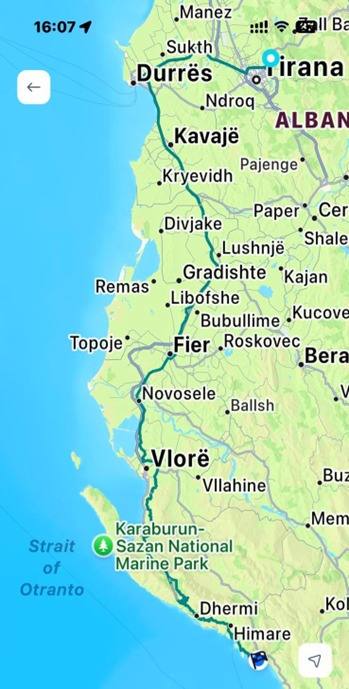Tirana – Qeparo